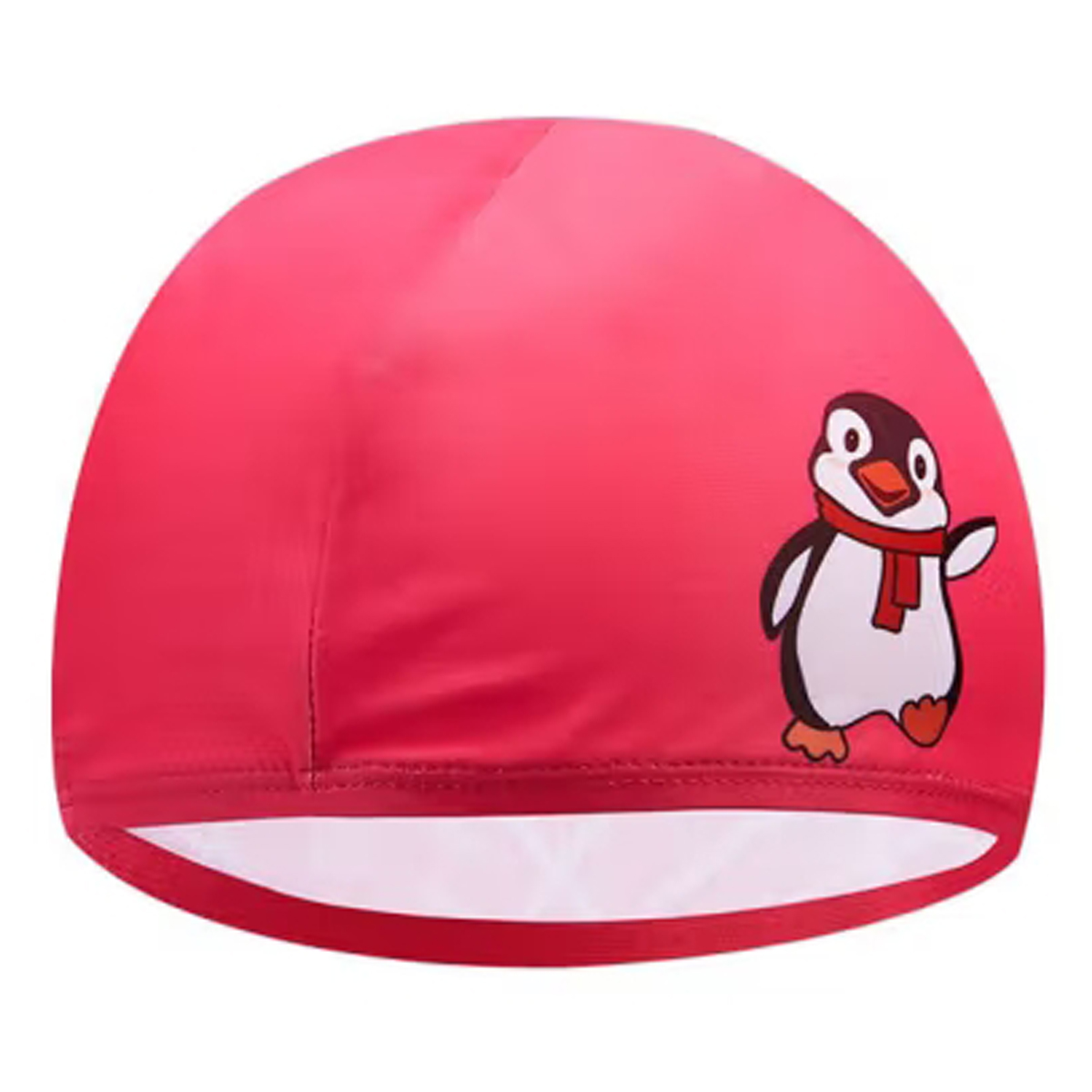 Детская шапочка для плавания KAWASAKI Пингвин RED. 