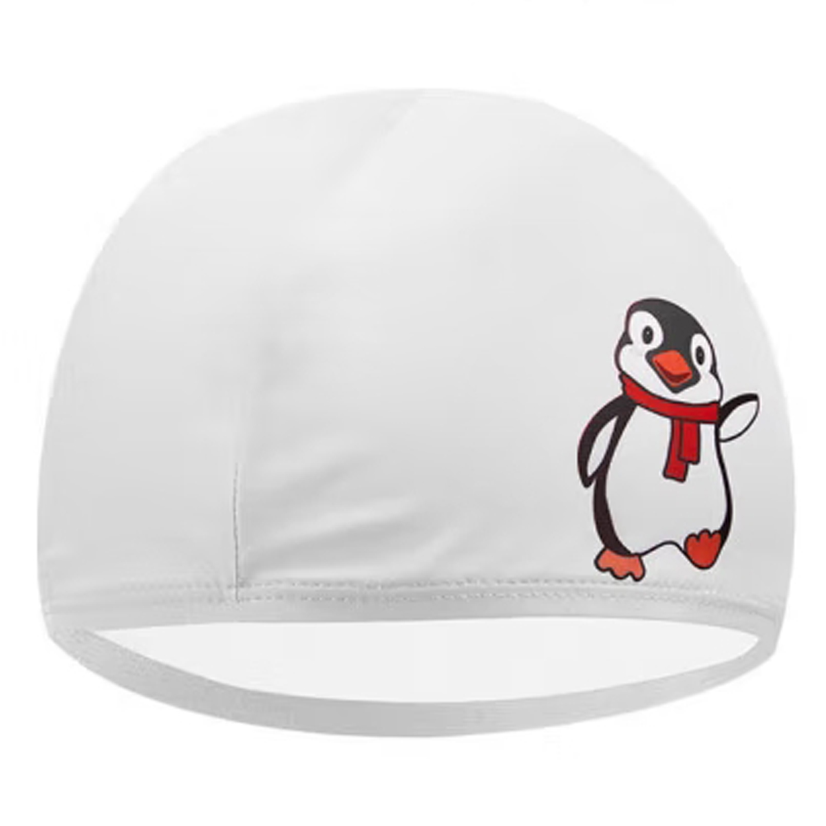 Детская шапочка для плавания KAWASAKI Пингвин WHITE. 